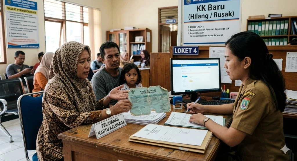 KK hilang atau rusak